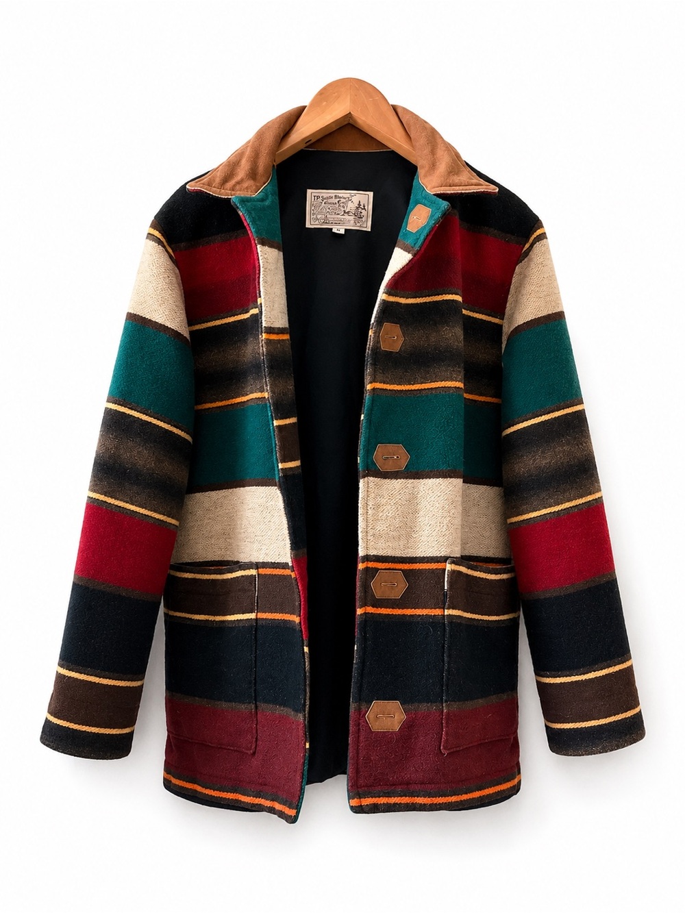 Vintage T.P. Saddle Blanket Southwestern Jacket M